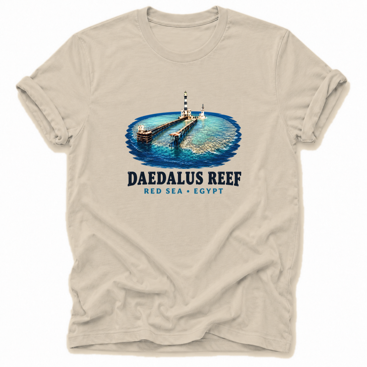 Sand Daedalus Reef – Red Sea Egypt Diving T-Shirt | Reef Stories