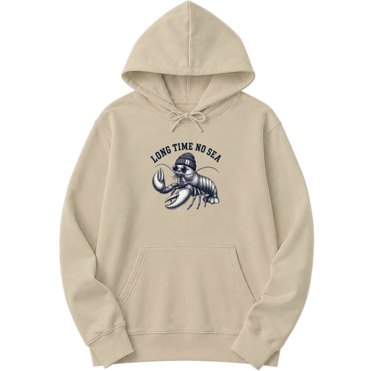 Long Time No Sea – Lobster – Unisex Hoodie